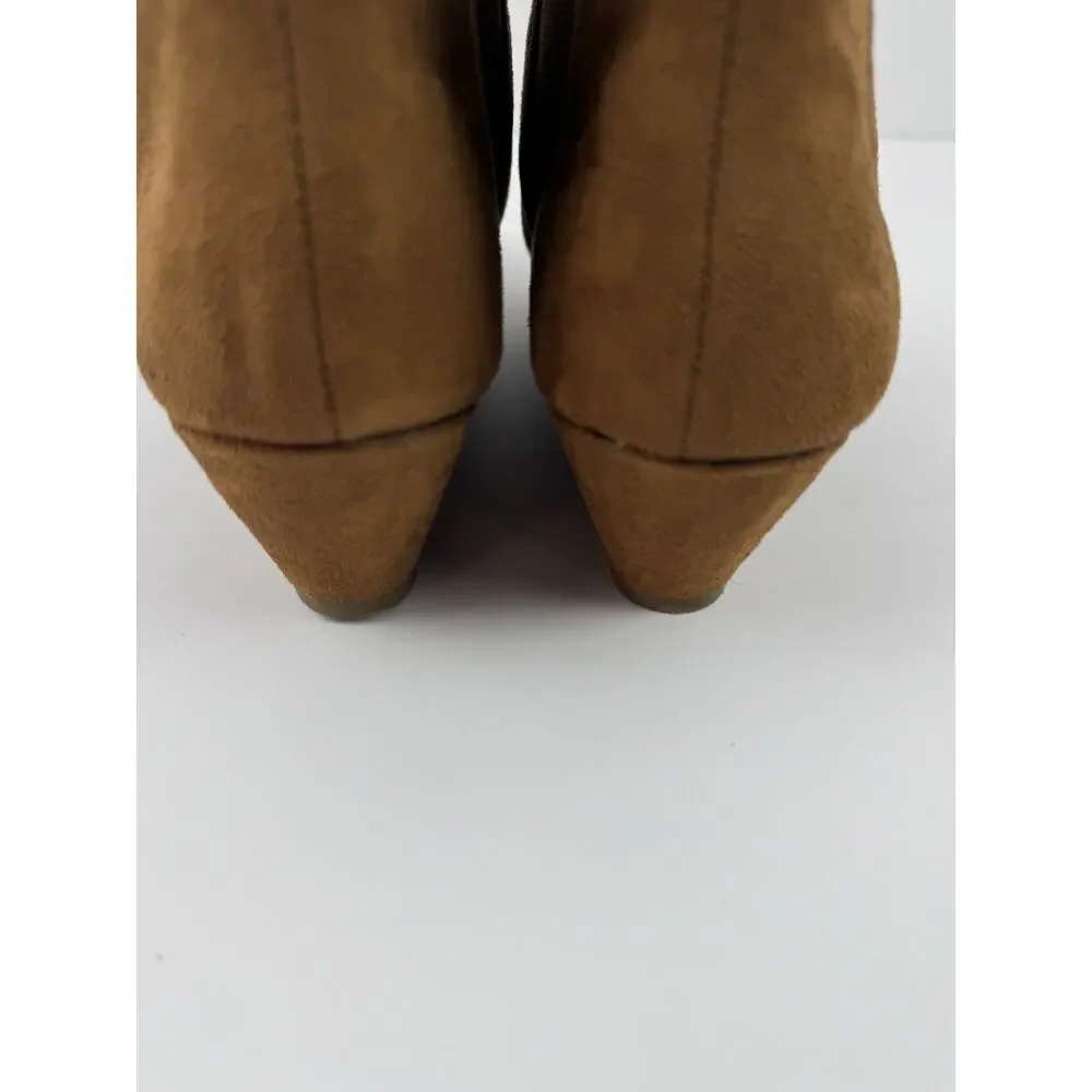 Marbella Wedge Heel Booties - Boot Chocolate SIZE 7.5